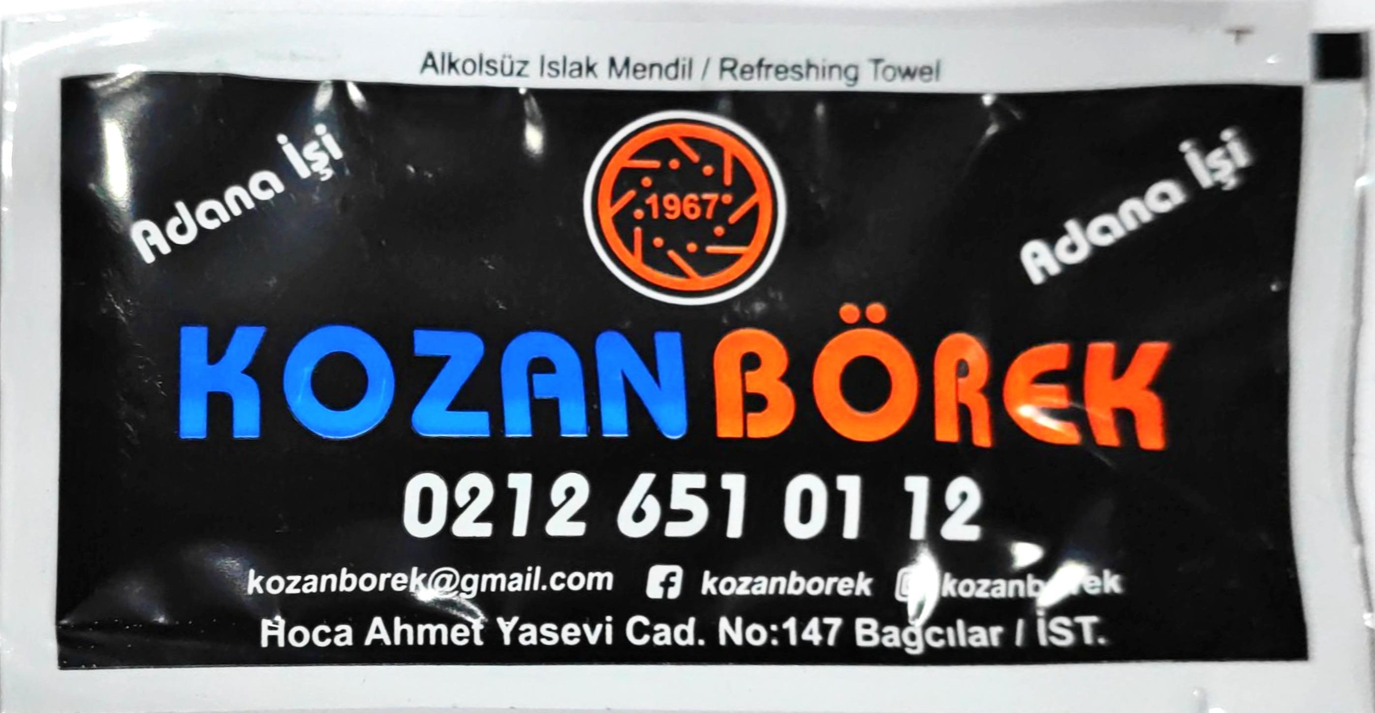 0597 Kozan Börek - Bağcılar